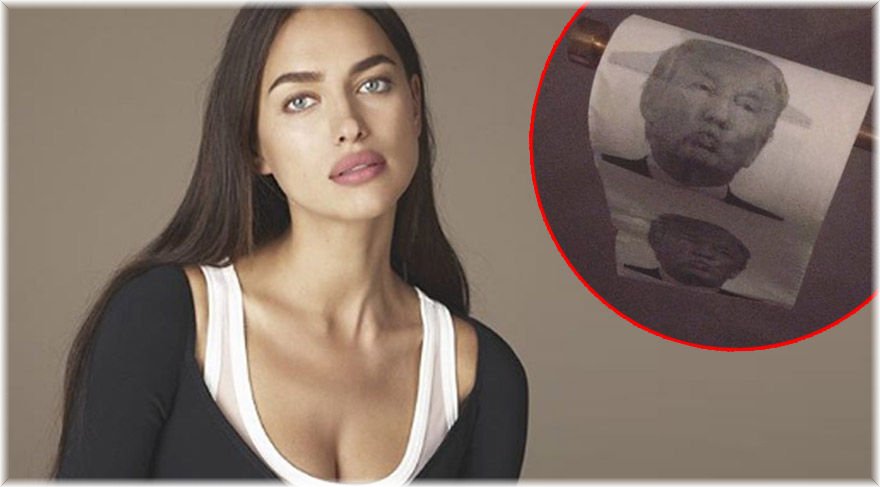 Irina Shayk , tuvaletten Donadl Trump'ı paylaştı binlerce kişi izledi!